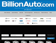 Tablet Screenshot of billionauto.com